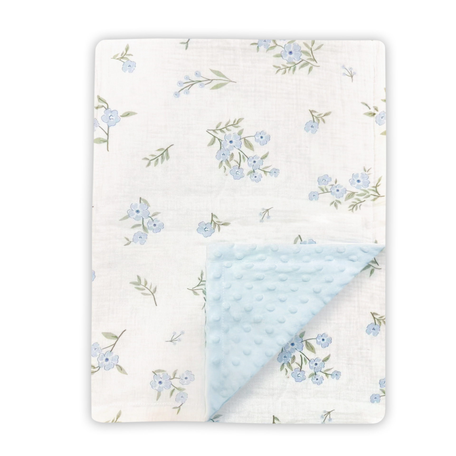 Baby Boy Nursery Quilt - Couverture en mousseline de coton pour