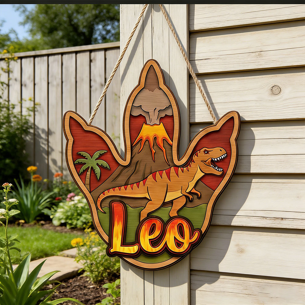 Baby Nursery Ornaments - Plaque suspendue en bois personnalisée avec