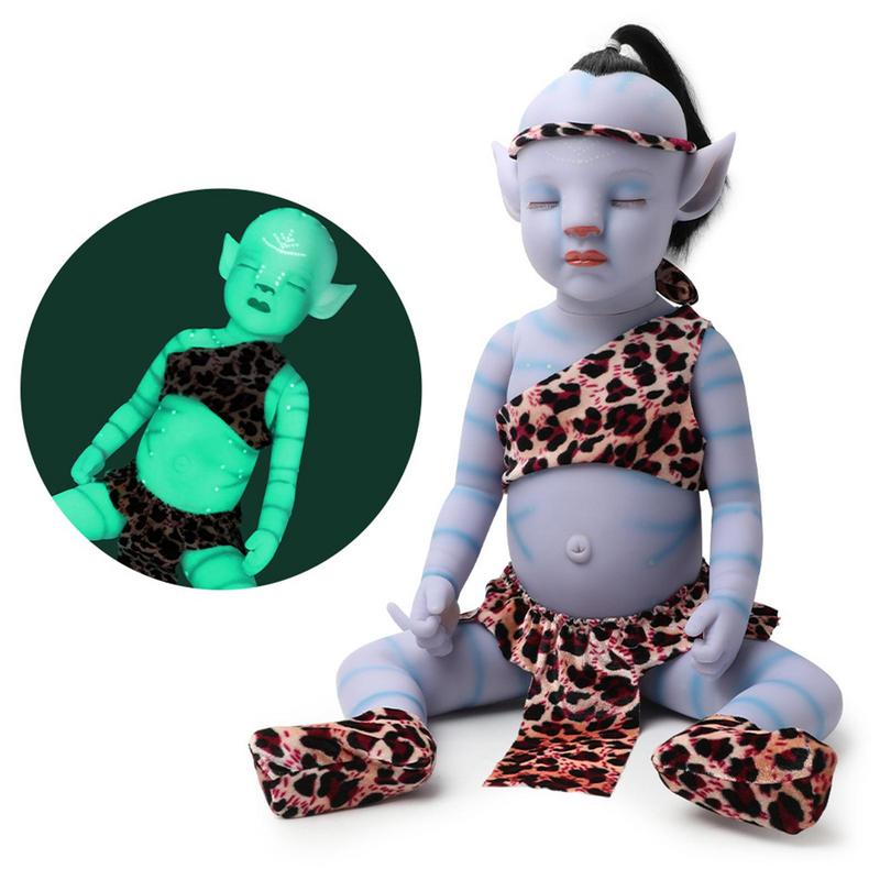 Baby Nursery Ornaments - Poupée Avatar Reborn lumineuse pour enfants,