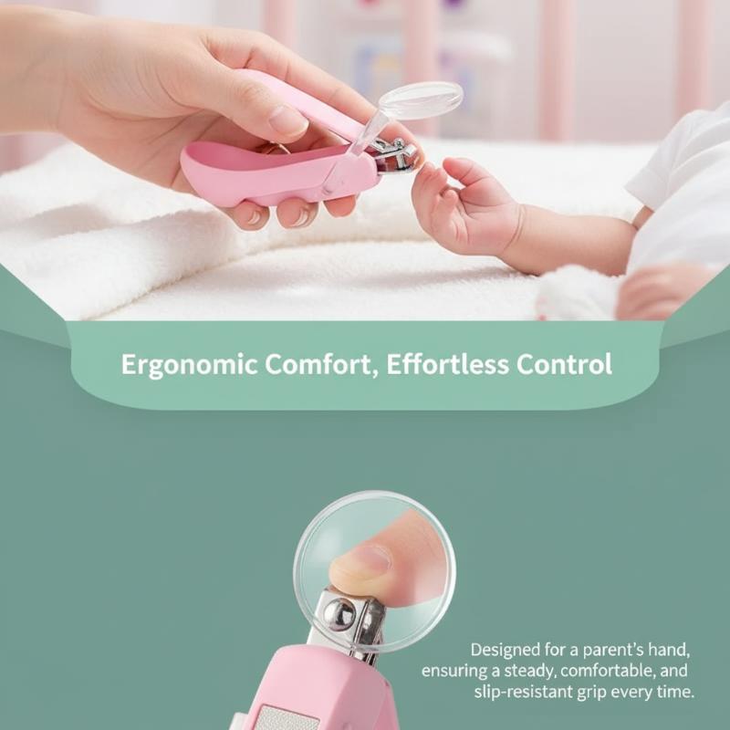 Baby Nursery Unit - Coupe-ongles pour bébé avec loupe, kit