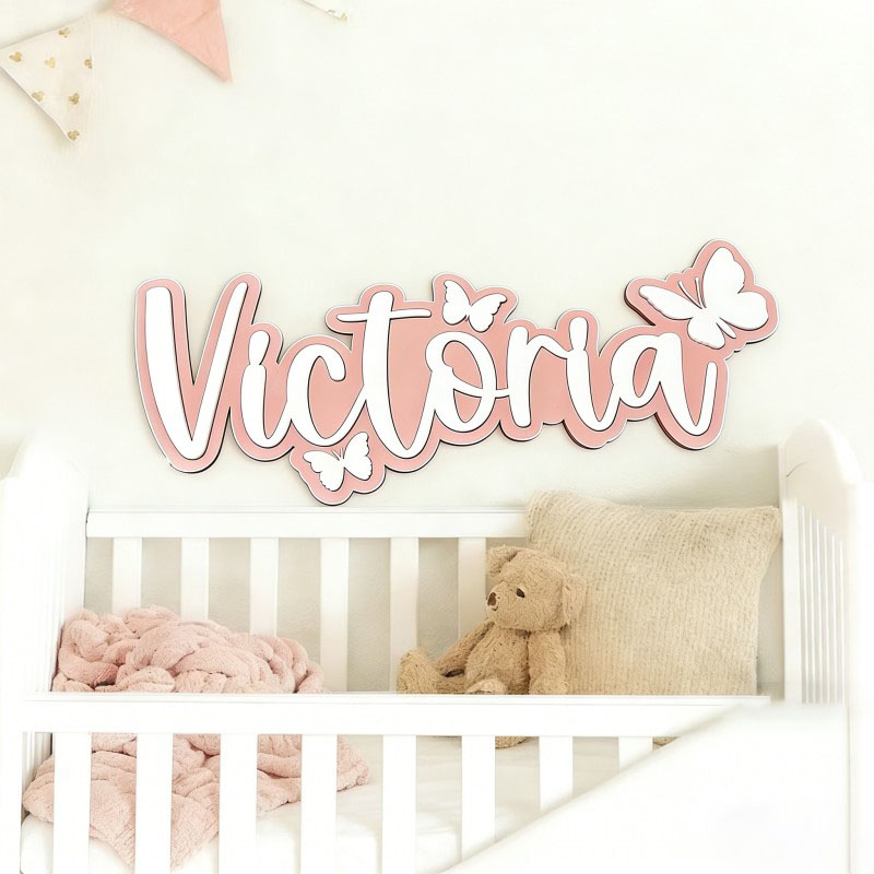 Plaque nominative en bois pers - Baby Nursery Ornaments avis et prix