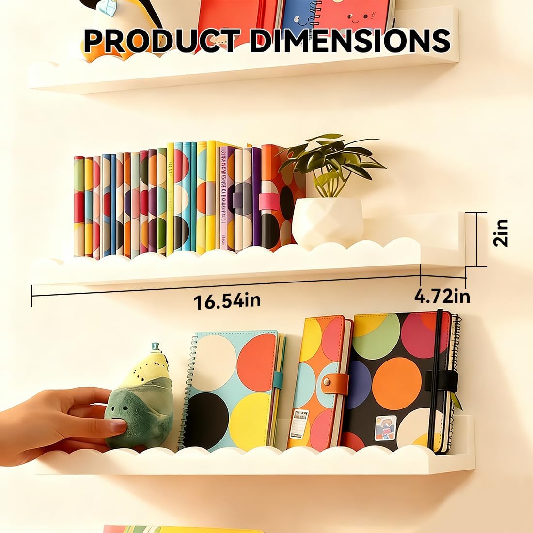 Ensemble de 4 étagères flottan - Baby Nursery Floating Shelves avis et prix