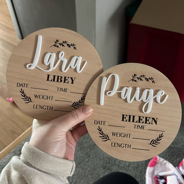 1 plaque personnalisée en bois - Baby Nursery Ornaments avis et prix