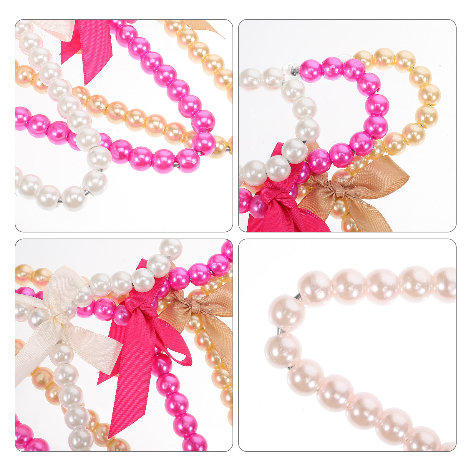 Lot de 4 cintres à perles poly - Baby Nursery Toy avis et prix