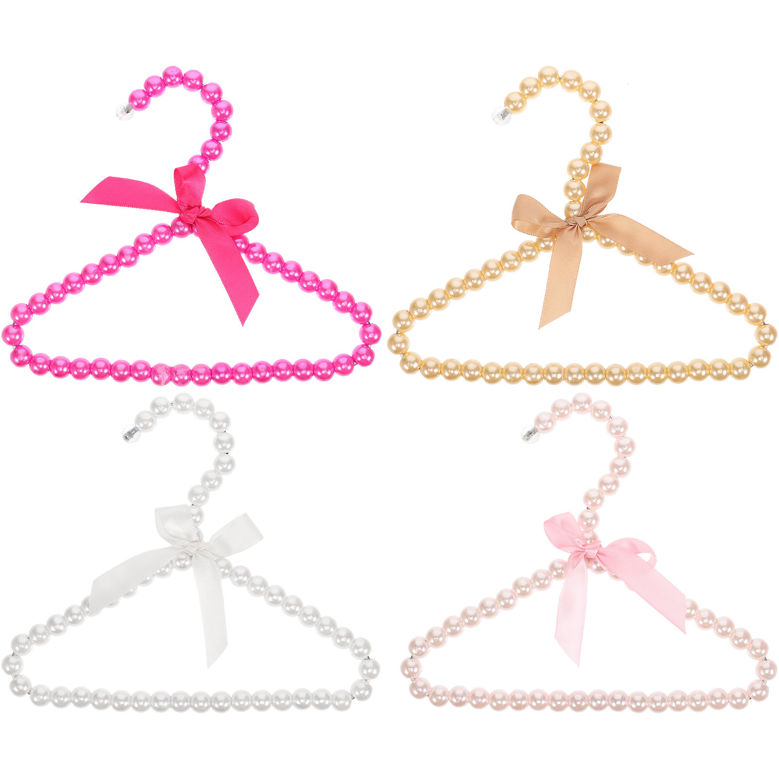 Lot de 4 cintres à perles poly - Baby Nursery Toy avis et prix