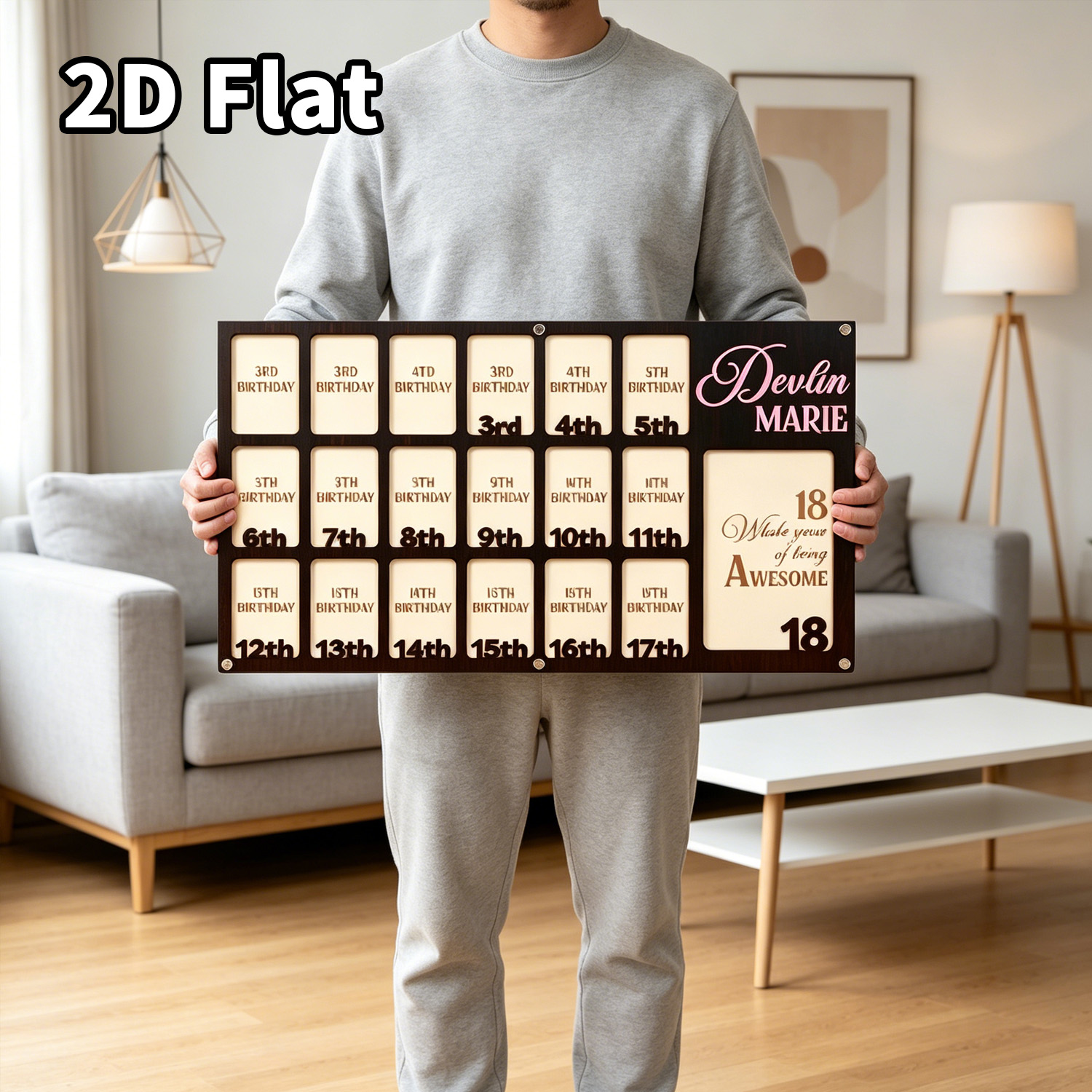 1 plaque murale en bois person - Baby Nursery Diy avis et prix
