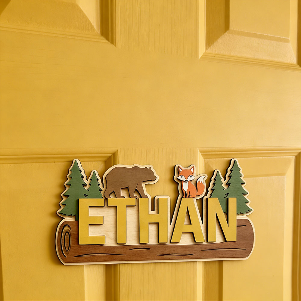 Plaque en bois personnalisée a - Baby Nursery Toy avis et prix