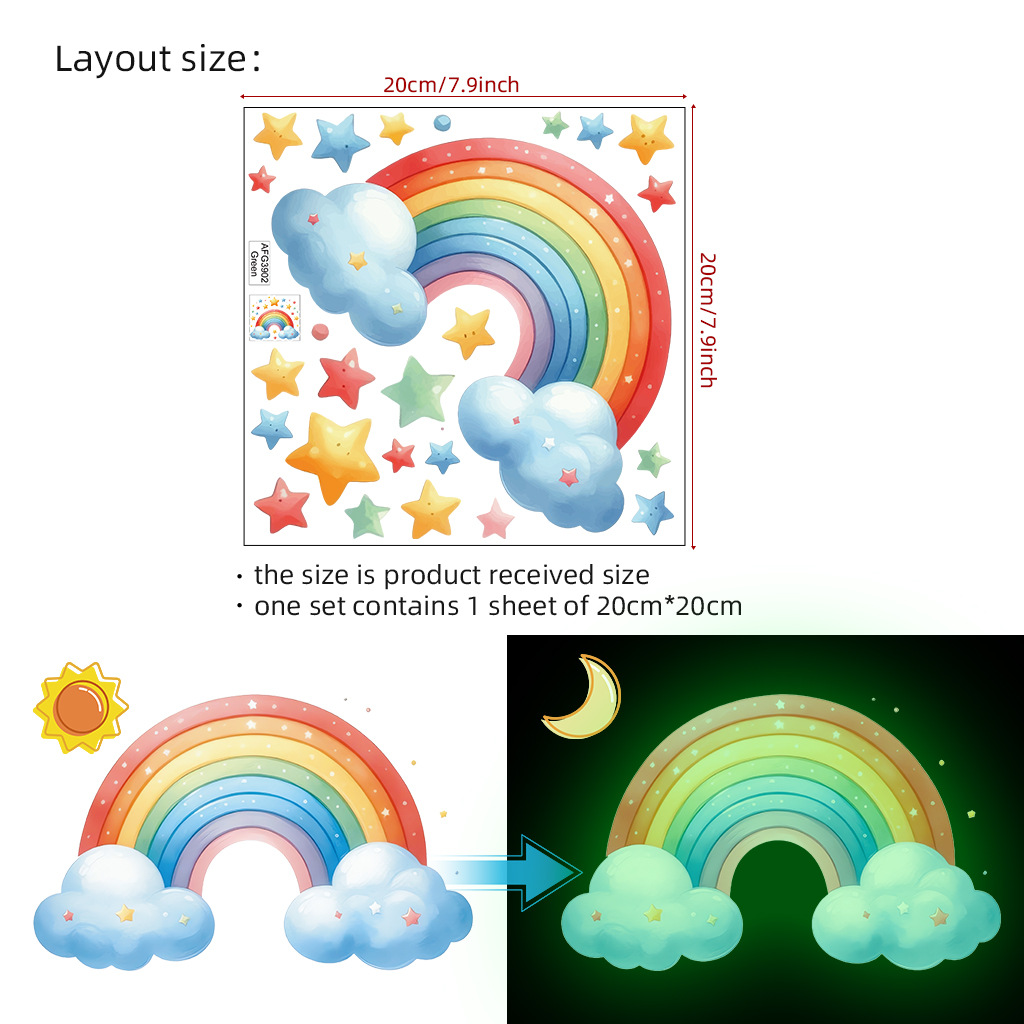 Autocollants muraux lumineux a - Baby Nursery Diy avis et prix