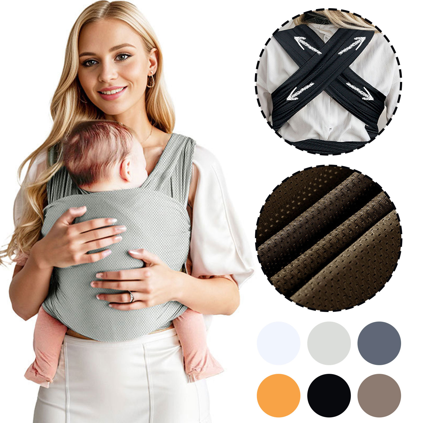 Porte-bébé extensible tout en  - Baby Wrap Stretchy avis et prix