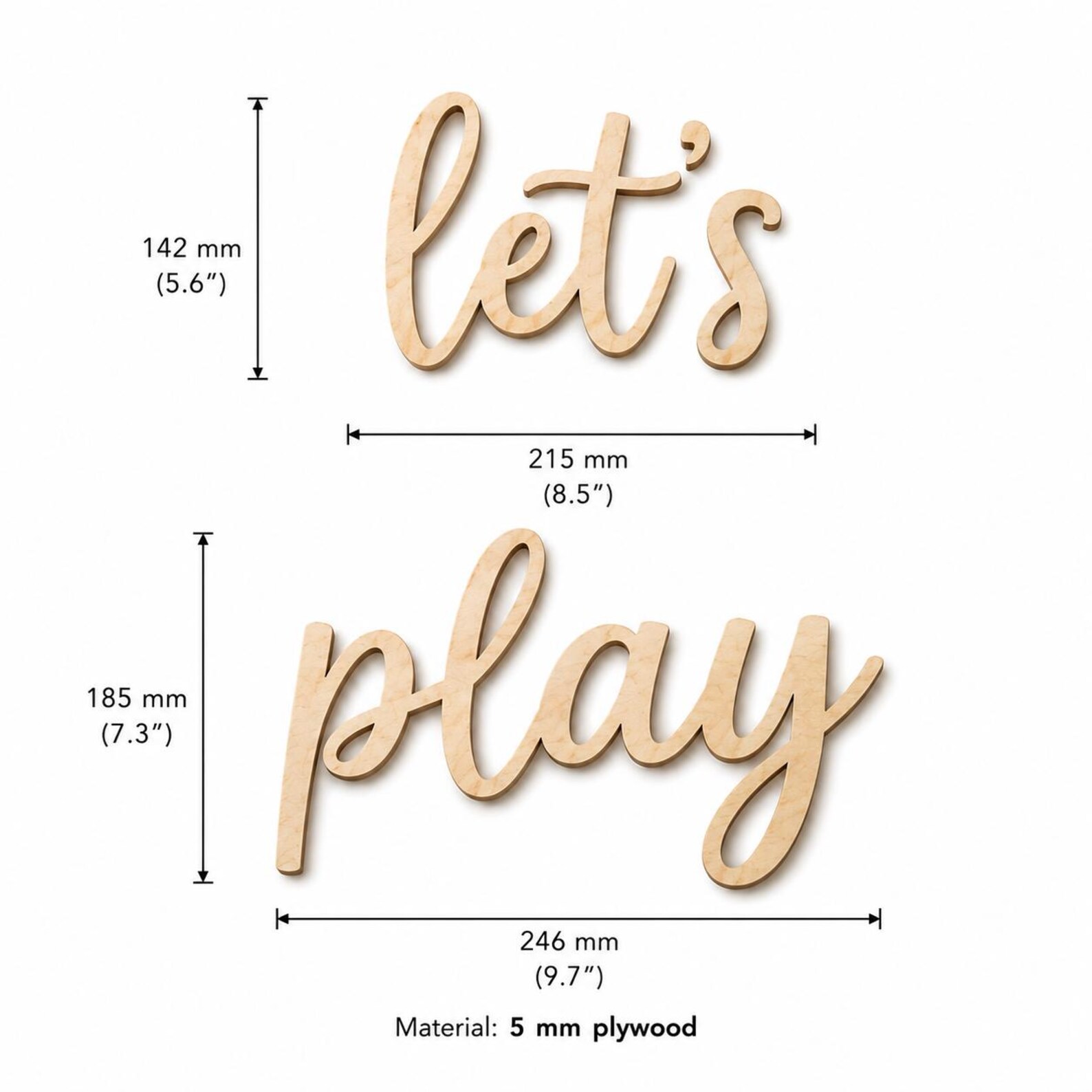 Panneau mural en bois « Let's  - Baby Nursery Toy avis et prix