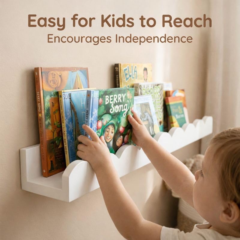 Ensemble de 4 étagères flottan - Baby Nursery Floating Shelves avis et prix