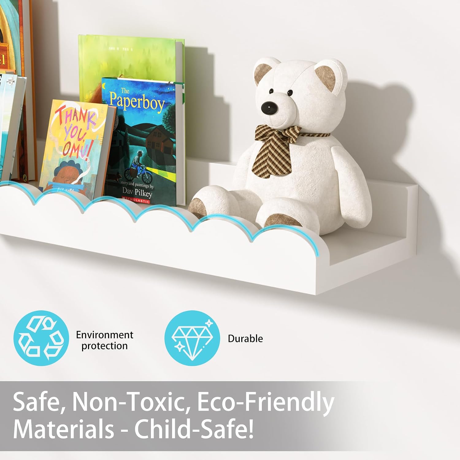 Ensemble de 4 étagères flottan - Baby Nursery Floating Shelves avis et prix
